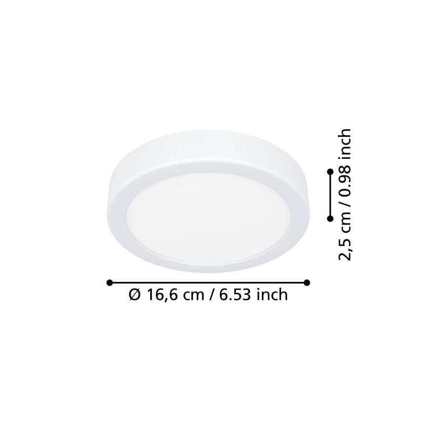 Eglo - LED-loftlampe LED/7,5W/230V 2700/4000/6500K Ø 16,6 cm hvid