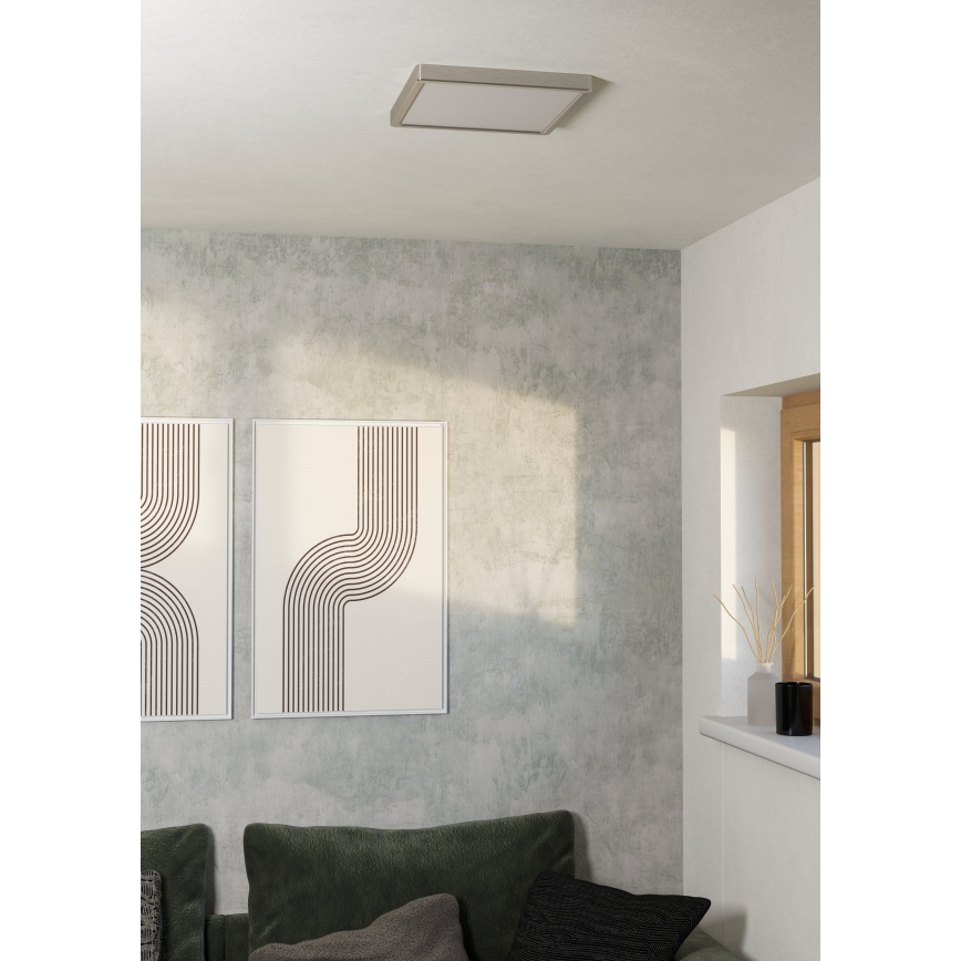 Eglo - LED loftlampe LED/13W/230V 2700/4000/6500K 29x29 cm mat krom