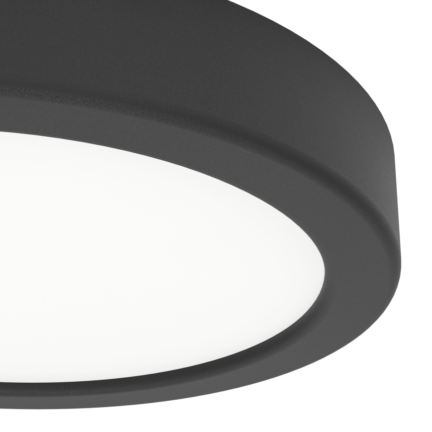 Eglo - LED loftlampe til badeværelse LED/7,5 W/230 V Ø 16,6 cm IP44 sort