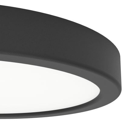 Eglo - LED-loftlampe til badeværelse LED/11,5W/230V Ø 21,1 cm IP44 sort