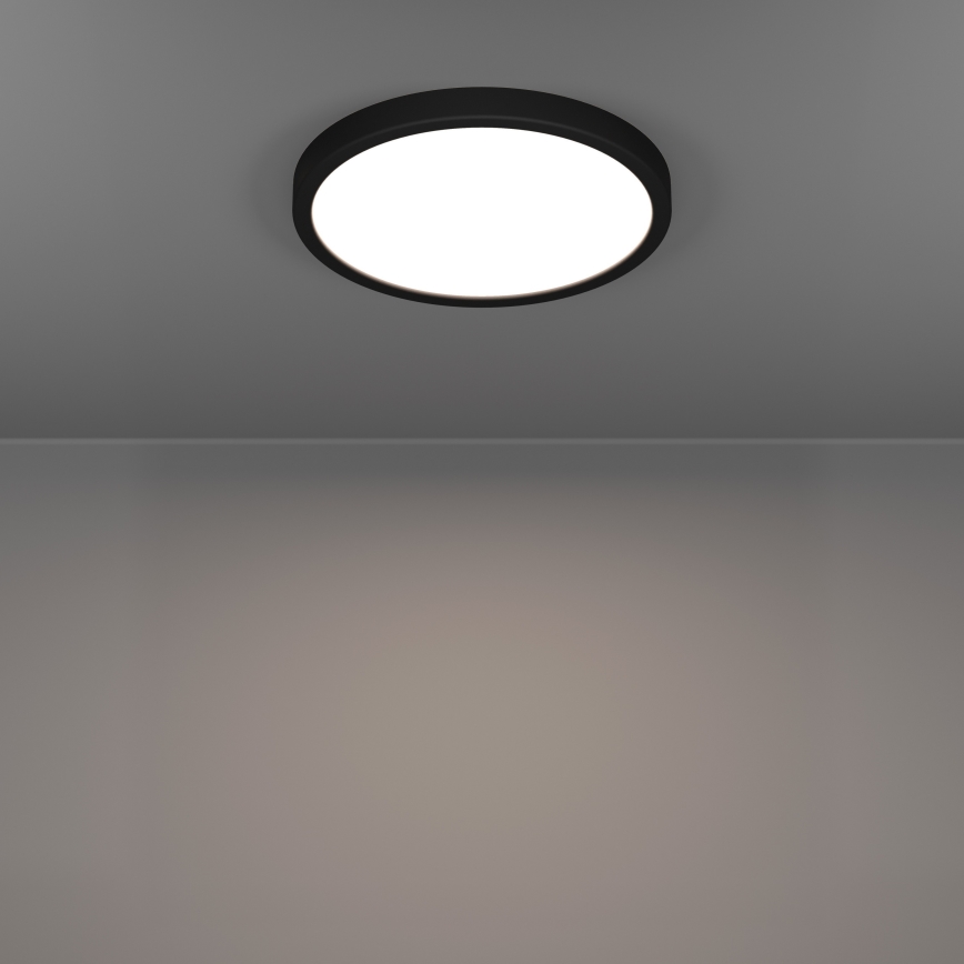 Eglo - LED loftlampe til badeværelse LED/14,2W/230V 2700/4000/6500K Ø 27,8 cm IP44 sort