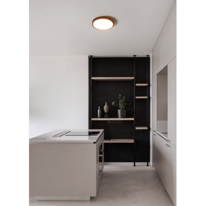 Eglo - LED loftlampe til badeværelse LED/14,2W/230V 2700/4000/6500K Ø 27,8 cm IP44 sort