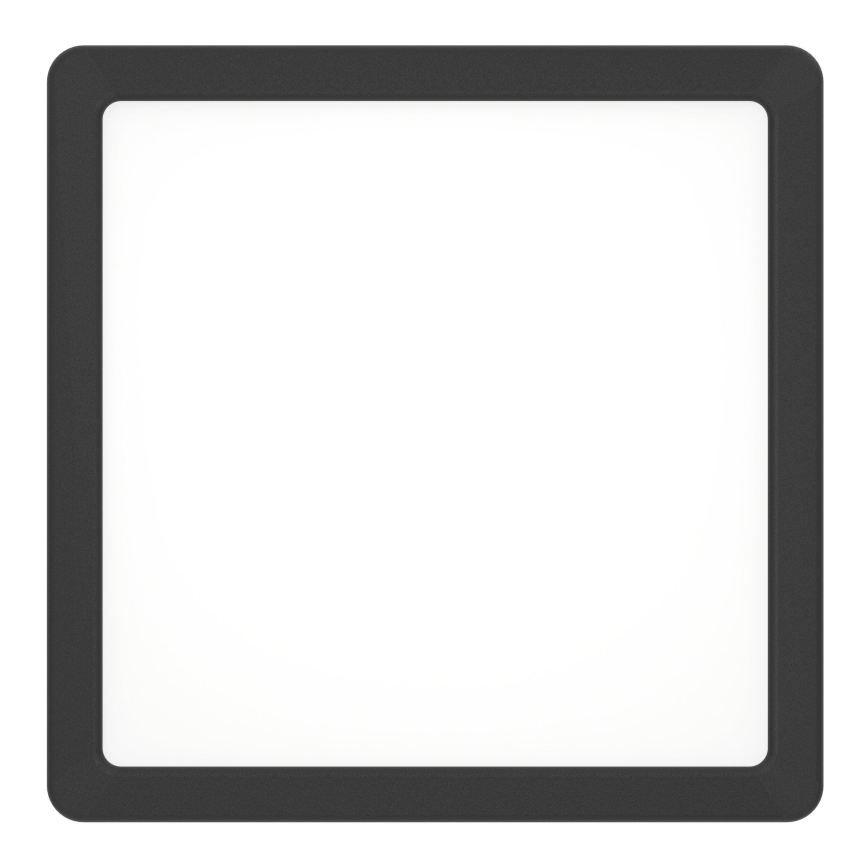 Eglo - LED badeværelsesloftlampe LED/10,5W/230V 2700/4000/6500K 22x22 cm IP44 sort