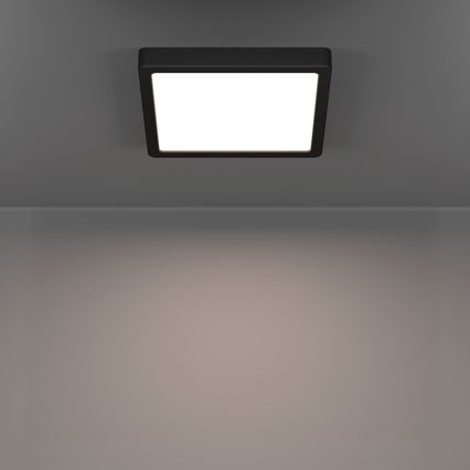 Eglo - LED badeværelsesloftlampe LED/10,5W/230V 2700/4000/6500K 22x22 cm IP44 sort