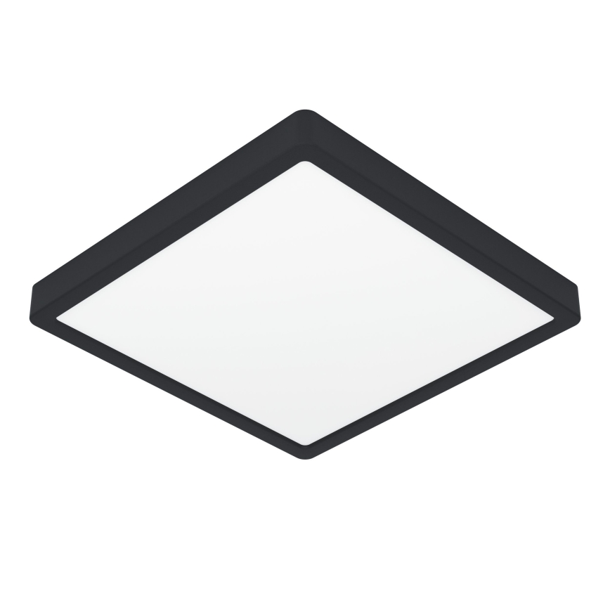 Eglo - LED loftlampe til badeværelset LED/13W/230V 29x29 cm IP44 sort