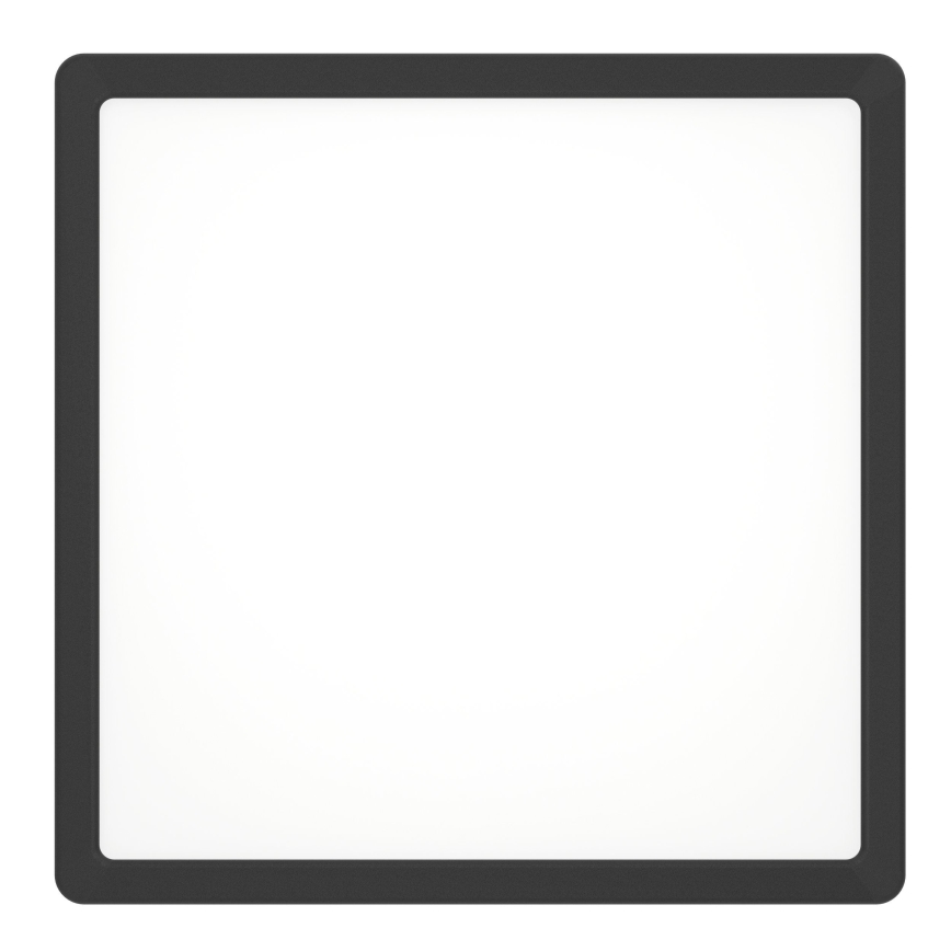 Eglo - LED loftlampe til badeværelse LED/13W/230V 2700/4000/6500K 29x29 cm IP44 sort