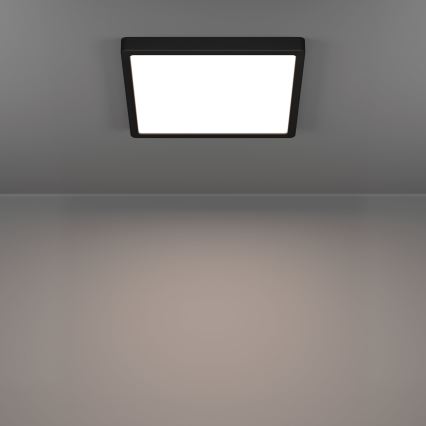 Eglo - LED loftlampe til badeværelse LED/13W/230V 2700/4000/6500K 29x29 cm IP44 sort