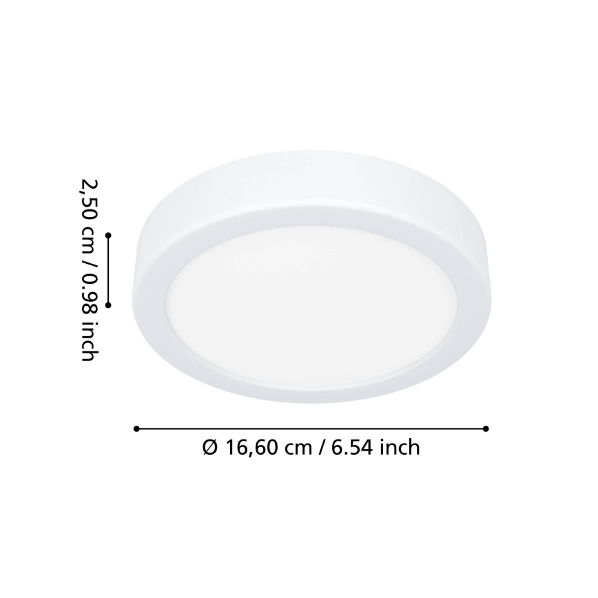 Eglo - LED-badeværelsesloftlampe LED/7,5W/230V 2700/4000/6500K pr. 16,6 cm IP44 hvid