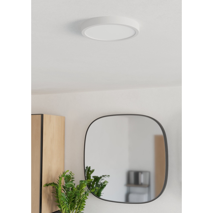 Eglo - LED loftlampe til badeværelset LED/11,5 W/230 V Ø 21,1 cm IP44 hvid