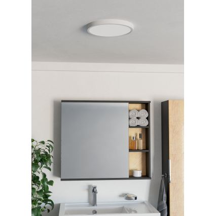 Eglo - LED badeværelsesloftlampe LED/14,2W/230V 2700/4000/6500K Ø 27,8 cm IP44 hvid