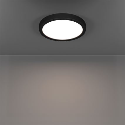 Eglo - LED RGBW Dæmpbar loftlampe til badeværelse LED/11,2W/230V 2700-6500K Ø 21,1cm IP44 sort