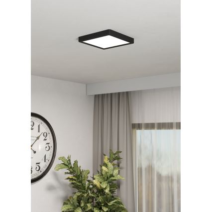 Eglo - LED RGBW dæmpbar loftlampe til badeværelse LED/10,5W/230V 2700-6500K 22x22 cm IP44 sort