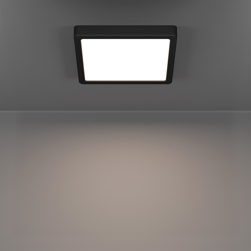 Eglo - LED RGBW dæmpbar loftlampe til badeværelse LED/10,5W/230V 2700-6500K 22x22 cm IP44 sort