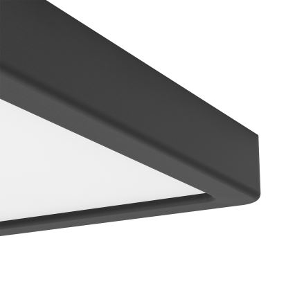 Eglo - LED RGBW dæmpbar loftlampe til badeværelse LED/10,5W/230V 2700-6500K 22x22 cm IP44 sort