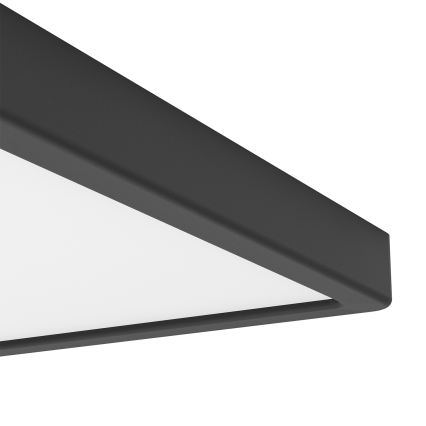 Eglo - LED RGBW dæmpbar loftlampe til badeværelse LED/13,5W/230V 2700-6500K 29,5x29,5 cm IP44 sort
