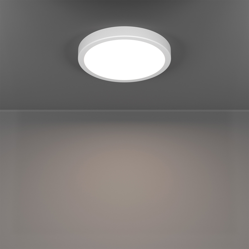 Eglo - LED RGBW Dæmpbar badeværelsesloftlampe LED/11,2W/230V 2700-6500K Ø 21,1 cm IP44 hvid