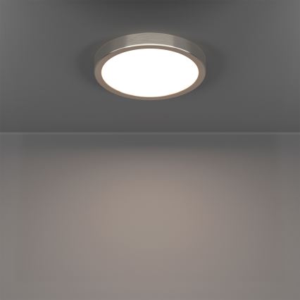 Eglo - LED RGBW, dæmpbar badeværelsesloftlampe LED/11,2W/230V 2700-6500K Ø 21,1 cm IP44 mat krom