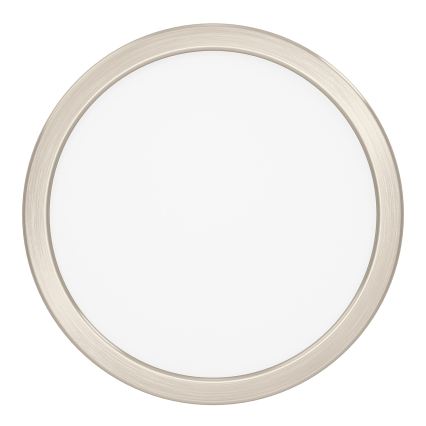 Eglo - LED RGBW, dæmpbar badeværelsesloftlampe LED/11,2W/230V 2700-6500K Ø 21,1 cm IP44 mat krom