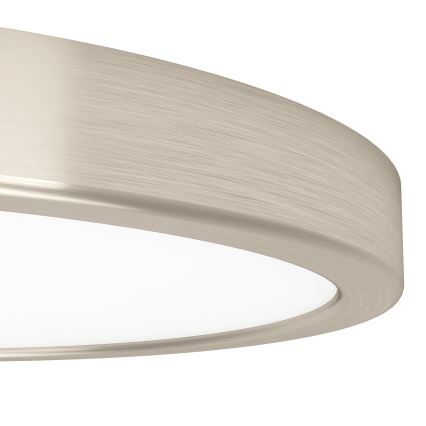 Eglo - LED RGBW Dæmpbar badeværelsesloftlampe LED/14,3W/230V 2700-6500K Ø 27,8 cm IP44 mat krom