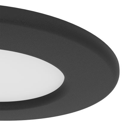 Eglo - Sæt med 3 LED indbygningsspot LED/3,7W/230V 2700/4000/6500K Ø 8,8 cm sort