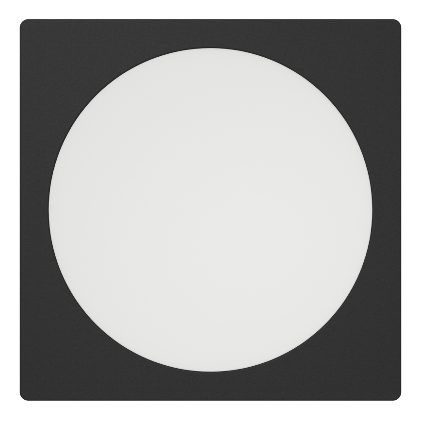 Eglo - LED indbygningsarmatur LED/18,5W/230V 2700/4000/6500K 21,6x21,6 cm sort