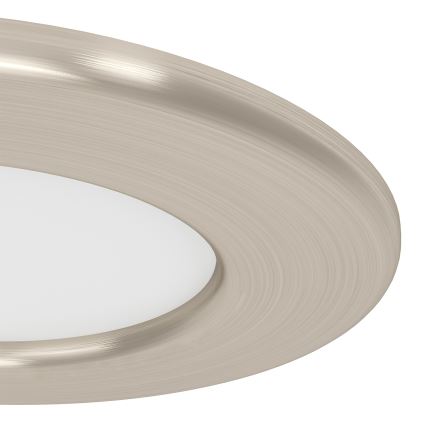 Eglo - Sæt med 3 LED-indbygningsspots LED/3,7W/230V 2700/4000/6500K Ø 8,8 cm mat krom
