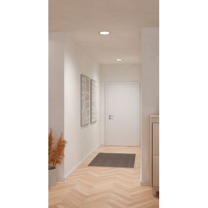 Eglo - LED indbygningsspot LED/18,5W/230V 2700/4000/6500K Ø 21,6 cm mat krom