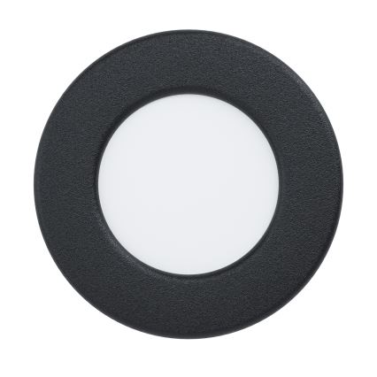 Eglo - LED indbygningsspot til badeværelse LED/3,7W/230V 2700/4000/6500K diameter 8,8 cm IP44 sort