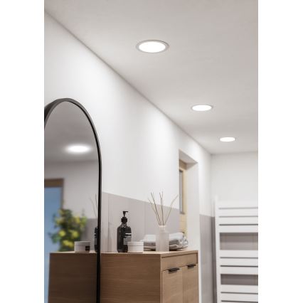 Eglo - LED indbygningsloftlampe til badeværelse LED/10,5W/230V 2700/4000/6500K Ø 16,8 cm IP44 hvid
