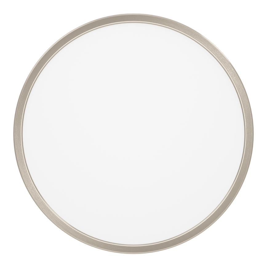 Eglo - LED RGBW Dæmpbar badeværelsesloftlampe LED/17,5W/230V 2700-6500K Ø 38,9 cm IP44 mat krom