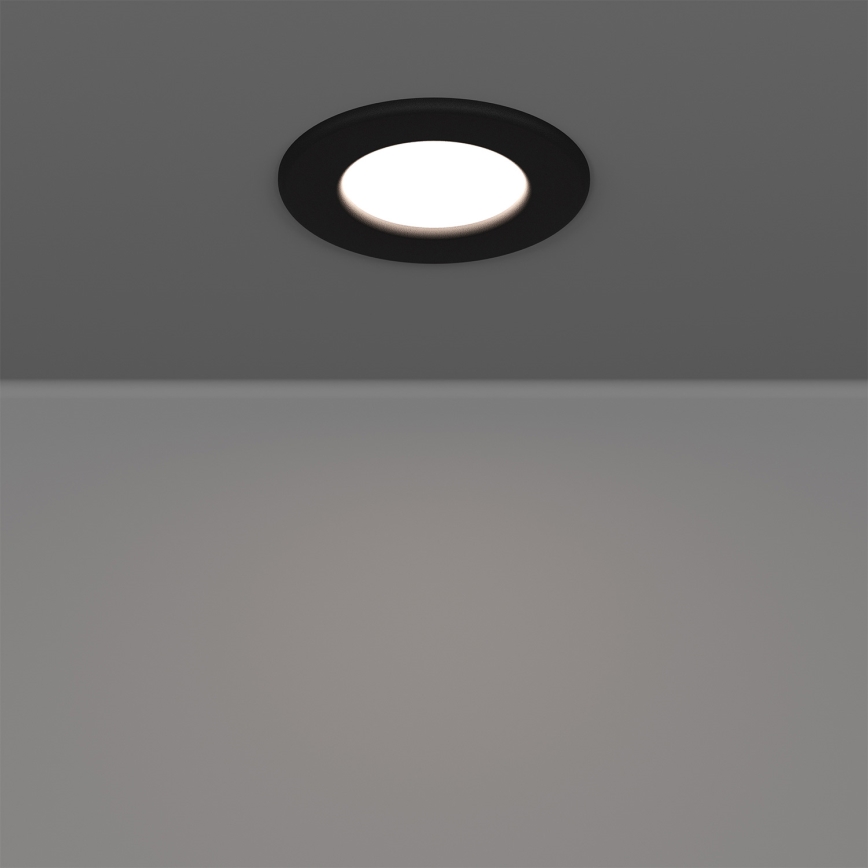 Eglo - Sæt 3x LED RGBW dæmpbare indbygningsspots til badeværelse LED/2,8W/230V 2700-6500K Ø 8,8 cm IP44 sort