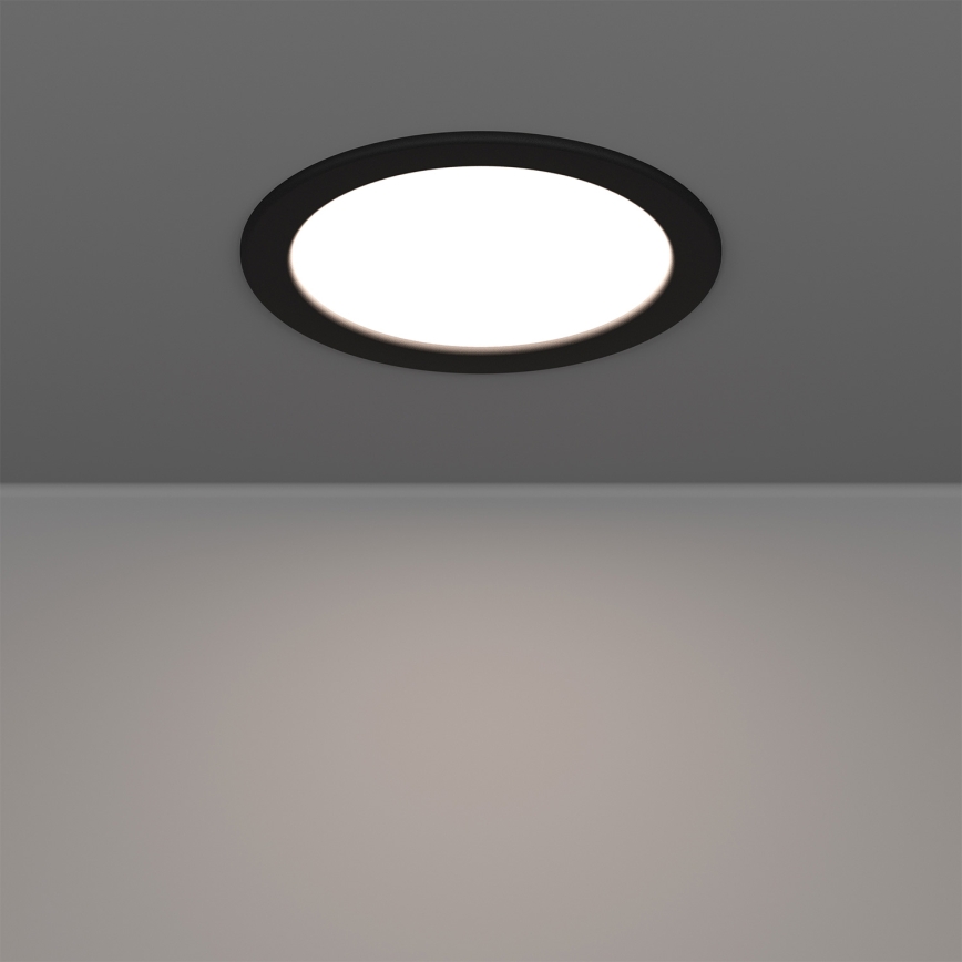 Eglo - LED RGBW dæmpbar indbygningsspot til badeværelse LED/9,5W/230V 2700-6500K Ø 16,8 cm IP44 sort