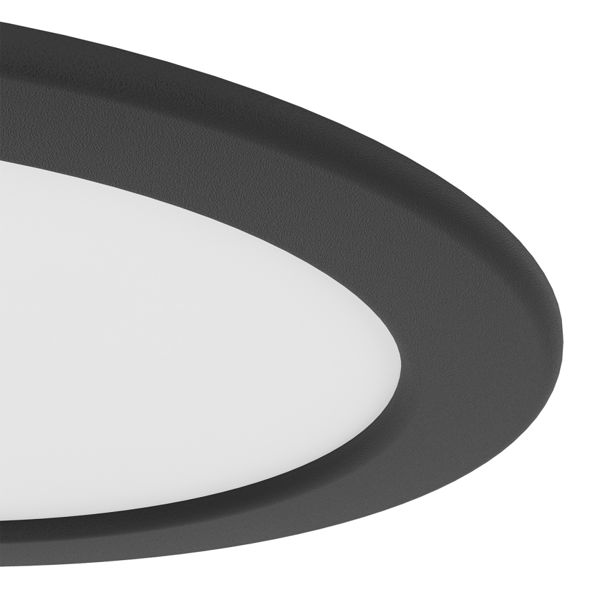 Eglo - LED RGBW dæmpbar indbygningsspot til badeværelse, LED/9,5W/230V, 2700-6500K, Ø 16,8 cm, IP44, sort