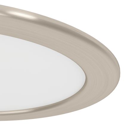 Eglo - LED RGBW dæmpbar indbygningsspot til badeværelse LED/9,5W/230V 2700-6500K Ø 16,8 cm IP44 mat krom