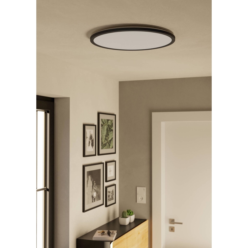 Eglo - LED loftlampe til badeværelse LED/16,8W/230V 2700/4000/6500K diameter 50 cm IP44 sort