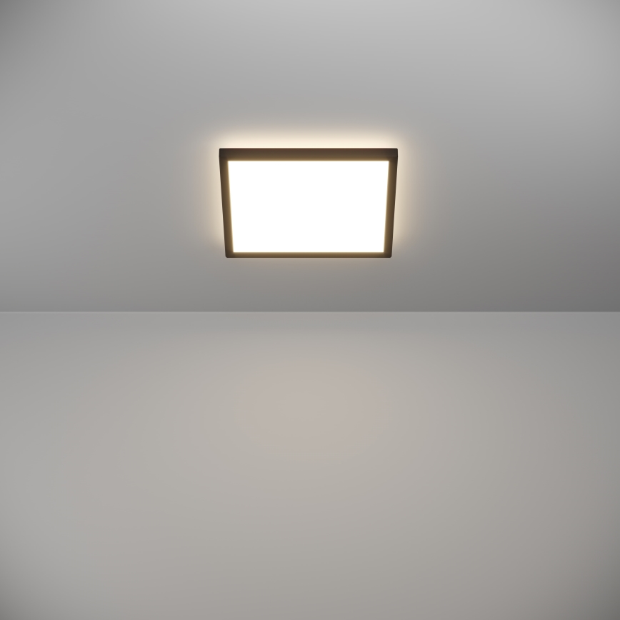 Eglo - LED loftlampe til badeværelse LED/13,4W/230V 2700/4000/6500K 29x29 cm IP44 sort