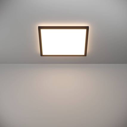 Eglo - LED loftlampe til badeværelse LED/17,6W/230V 2700/4000/6500K 39x39 cm IP44 sort