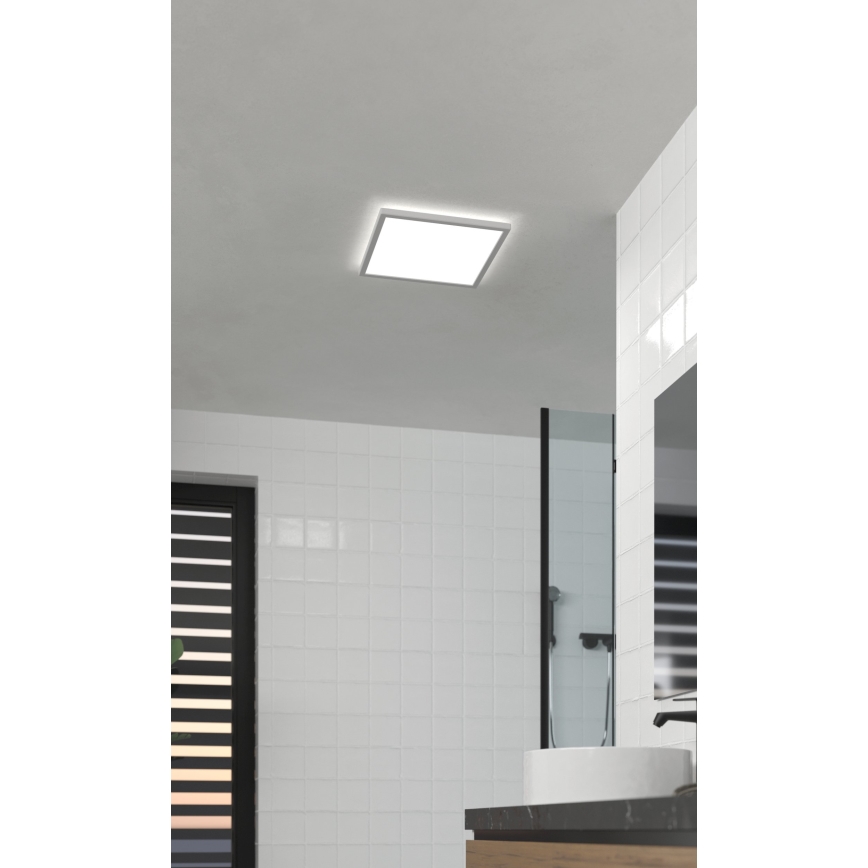 Eglo - LED loftlampe til badeværelse LED/17,6W/230V 2700K/4000K/6500K 39x39 cm IP44 hvid