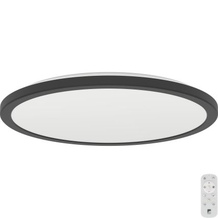 Eglo - LED loftlampe til badeværelse dæmpbar LED/18,5W/230V 2700-6500K diameter 38,9 cm IP44 sort + fjernbetjening