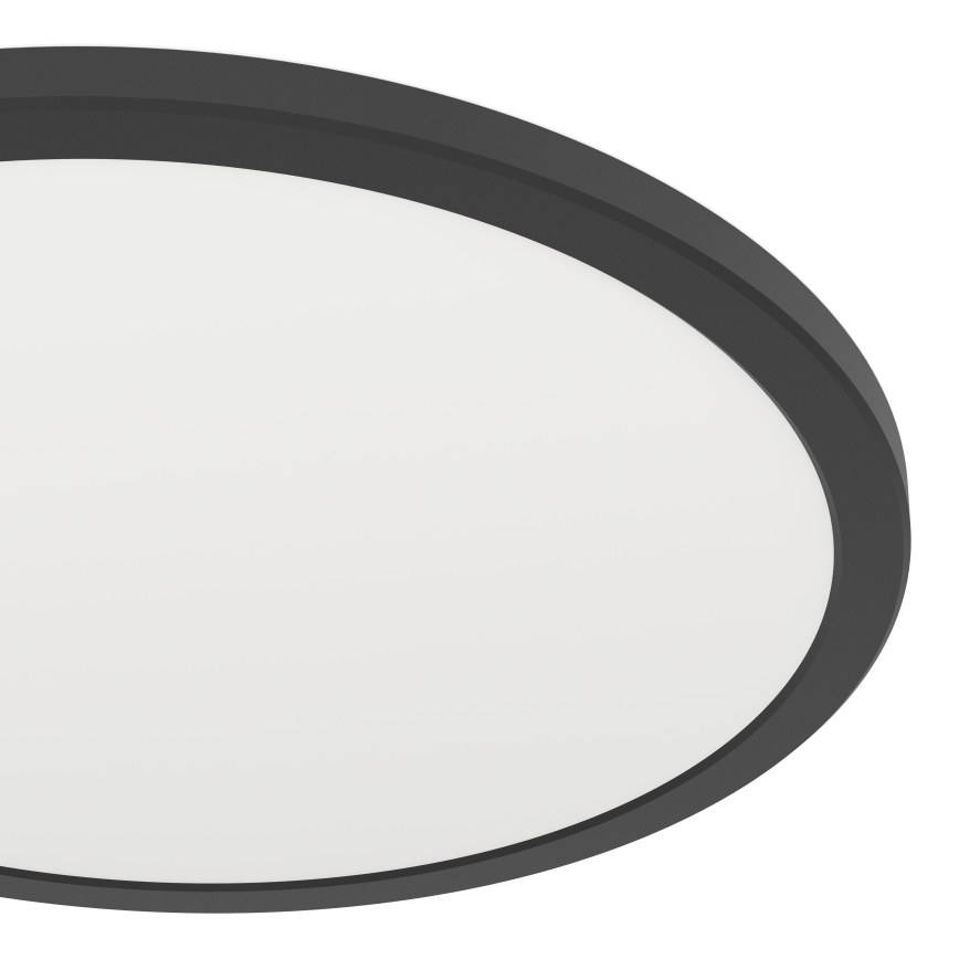 Eglo - LED loftlampe til badeværelse dæmpbar LED/18,5W/230V 2700-6500K diameter 38,9 cm IP44 sort + fjernbetjening