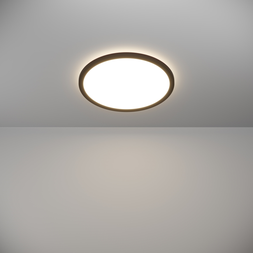 Eglo - LED loftlampe til badeværelse dæmpbar LED/18,5W/230V 2700-6500K diameter 38,9 cm IP44 sort + fjernbetjening