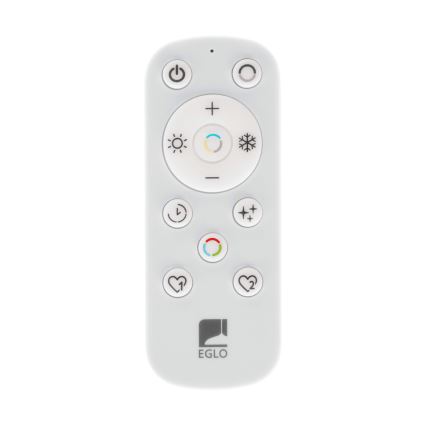 Eglo - LED loftlampe til badeværelse dæmpbar LED/17,6W/230V 2700-6500K 39x39 cm IP44 sort + fjernbetjening