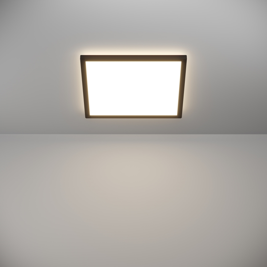 Eglo - LED loftlampe til badeværelse dæmpbar LED/17,6W/230V 2700-6500K 39x39 cm IP44 sort + fjernbetjening