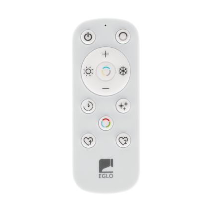 Eglo 901457 - LED loftlampe til badeværelse dæmpbar LED/17W/230V 2700-6500K 50x50 cm IP44 sort + fjernbetjening