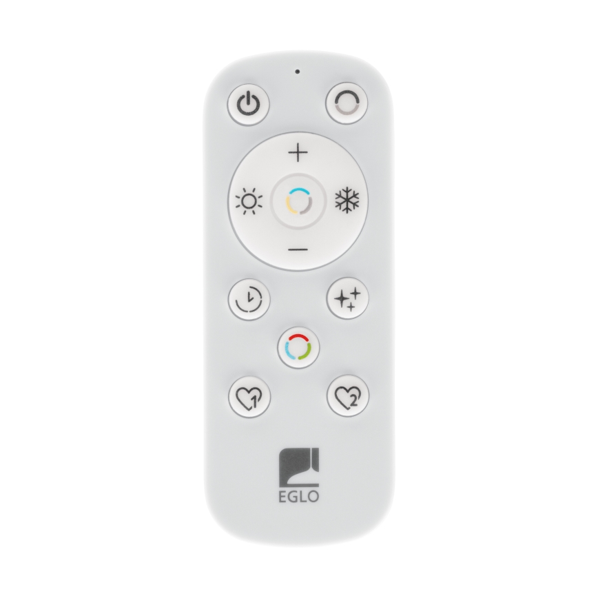 Eglo 901457 - LED loftlampe til badeværelse dæmpbar LED/17W/230V 2700-6500K 50x50 cm IP44 sort + fjernbetjening