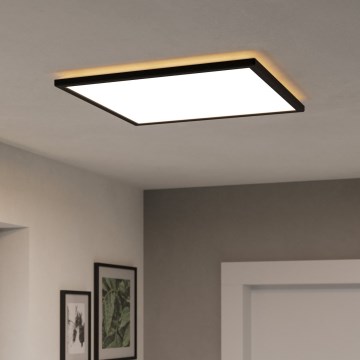 Eglo 901457 - LED loftlampe til badeværelse dæmpbar LED/17W/230V 2700-6500K 50x50 cm IP44 sort + fjernbetjening
