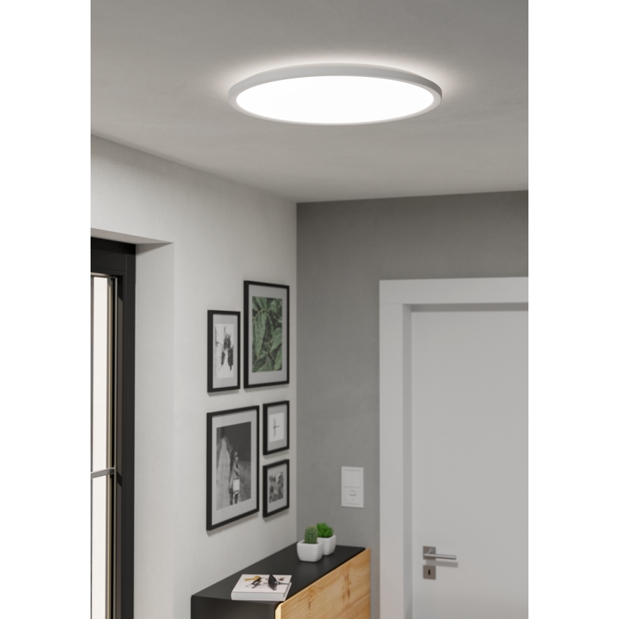 Eglo - LED loftlampe til badeværelse dæmpbar LED/16,8W/230V 2700-6500K pr.50 cm IP44 hvid + fjernbetjening