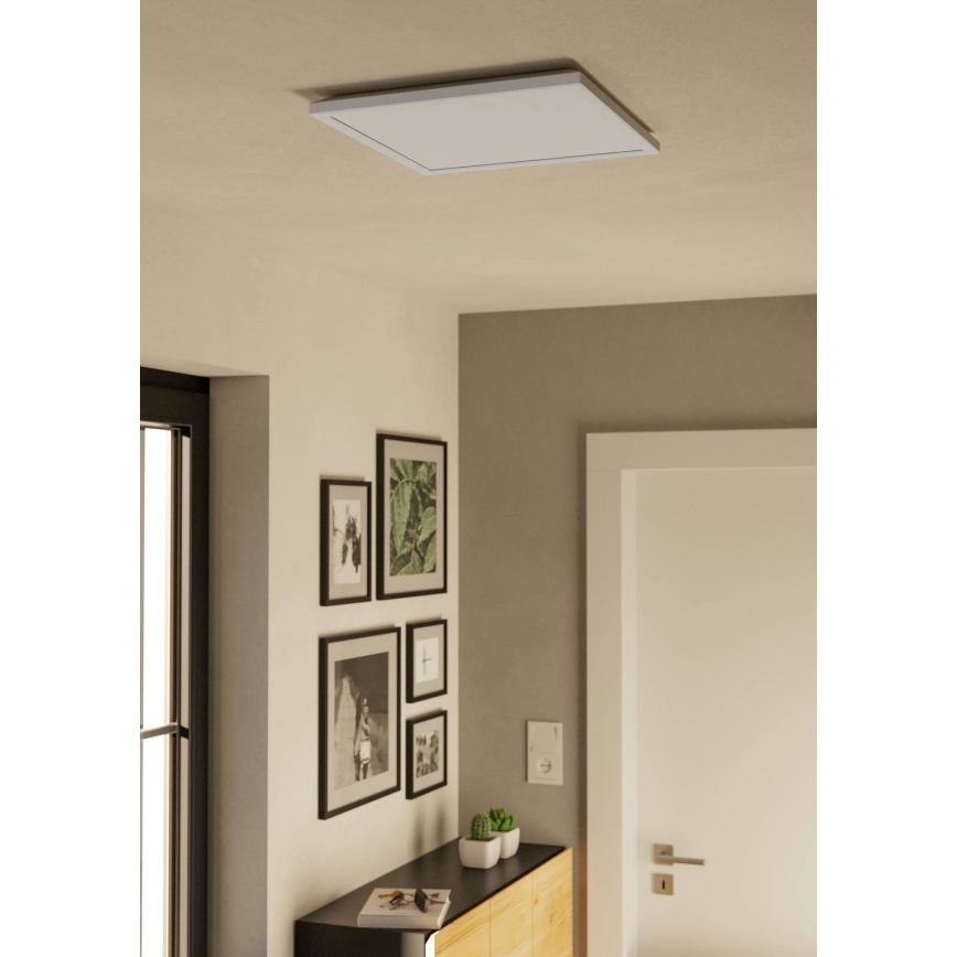 Eglo - LED loftlampe til badeværelse dæmpbar LED/17,6W/230V 2700-6500K 39x39 cm IP44 hvid + fjernbetjening