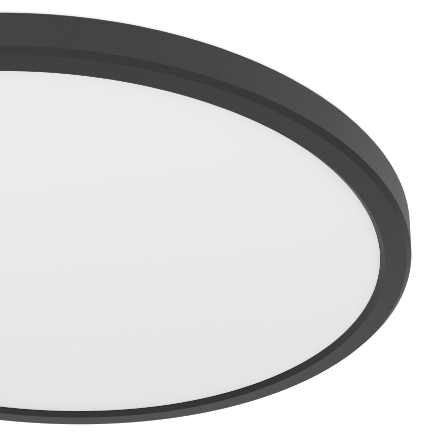 Eglo - LED loftlampe til badeværelse m. RGBW-farver dæmpbar LED/13,9W/230V 2700-6500K diameter 30 cm IP44 sort ZigBee