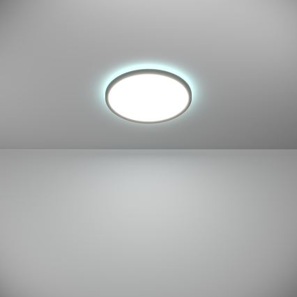 Eglo - LED loftlampe til badeværelse m. RGBW-farver dæmpbar LED/13,9W/230V 2700-6500K diameter 30 cm IP44 sort ZigBee